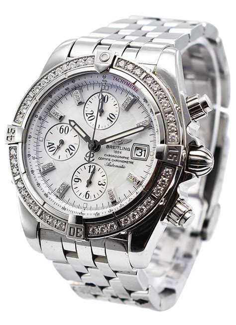 breitling flying b diamonds|Breitling diamond bezel for sale.